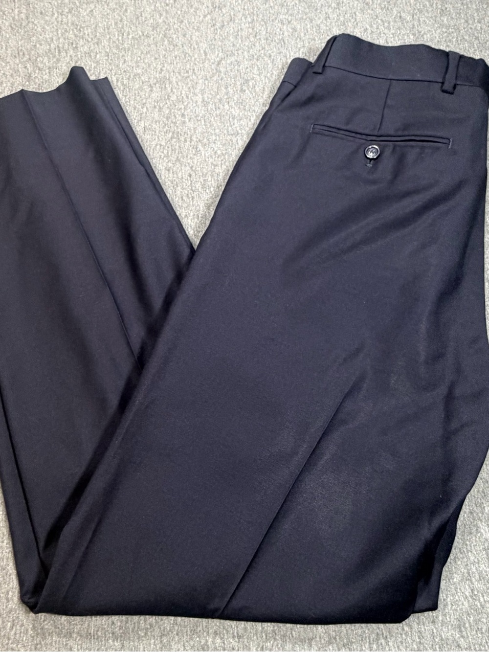 Jos. A. Bank Men's Navy Blue 100% Wool Dress Pants 33x32
